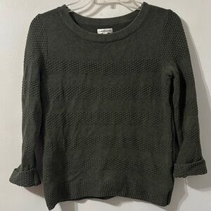 Croft & Barrow Forest Green Textured Sweater